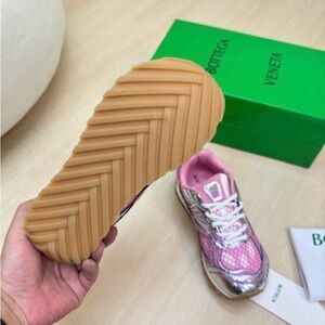 Bottega Veneta Metallic Pink Sneakers